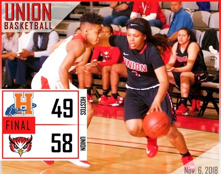 Woods Double Double Helps Union Women's Basketball Topple Top Ranked Hostos